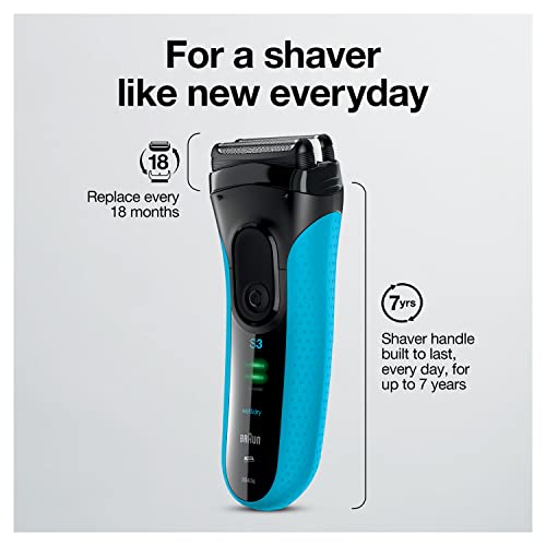 Braun Electric Series 3 Razor with Precision Trimmer, Rechargeable, Wet