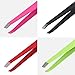 Upins 4 Pack Stainless Steel Slant Tip Tweezers for Eyebrow, Facial Hair Removal Daily Beauty Tool