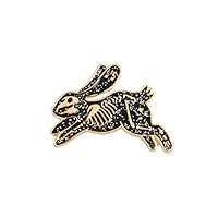 LALANG Skeleton Rabbit Enamel Pin Badges Brooches for Men Women Backpack Purse Hat Accessories