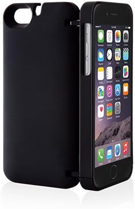 all in case - iPhone 6 Plus/6s Plus Wallet Case - Card Holder - With Mirror and Attachable Strap - Black