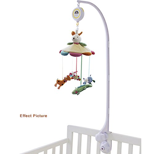 Shiloh Newborn Crib Mobile Plush Canopy Without Musical Box or arm, White Bunny