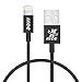 iXCC Lightning Cable 1ft, iPhone Charger, for iPhone X, 8, 8 Plus, 7, 7 Plus, 6s, 6s Plus, 6, 6 Plus, SE 5s 5c 5, iPad Air 2 Pro, iPad Mini 2 3 4, iPad 4th Gen [Apple MFi Certified](Black)