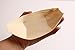 Bamboo Wooden Boat 200 Packs with 200 pcs Bamboo Stickers Middle Size 5 Inches
