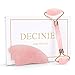 Deciniee Jade Roller and Gua Sha Tools Set - Anti Aging Rose Quartz Roller Massager - 100% Real Natural Jade Roller for Face, Eye, Neck - Beauty Jade Facial Roller for Slimming & Firming