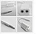 Conwork White 3.5mm Audio Jack Stereo Headphone Splitter Cable Adapter for iPhone iPad iPod