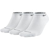 Nike Dri-Fit Cushion Low-Cut Training Socks (101 White, Small / 4-6)
