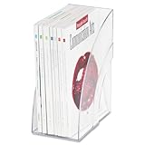Rubbermaid - Deluxe Magazine Rack,Extra Wide,Clear, 96502ROS ,5-1/4x9x11-1/8