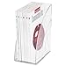 Rubbermaid Products - Rubbermaid - Optimizers Deluxe Plastic Magazine Rack, 5 1/4 x 9 x 11 1/8, Clear - Sold As 1 Each - Crystal clear plastic. - Attractive double-curve design. - Extra wide capacity.