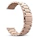 Fintie 22mm Quick Release Bracelet Stainless Steel Metal Strap Wristband Replacement Watch Band - Rose Gold