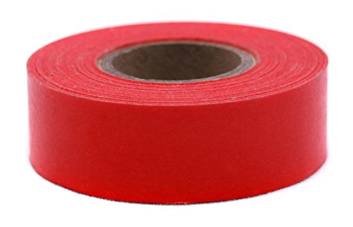 ChromaLabel0.75 Inch Clean Remove Color Code Tape, 500 Inch Roll, Red