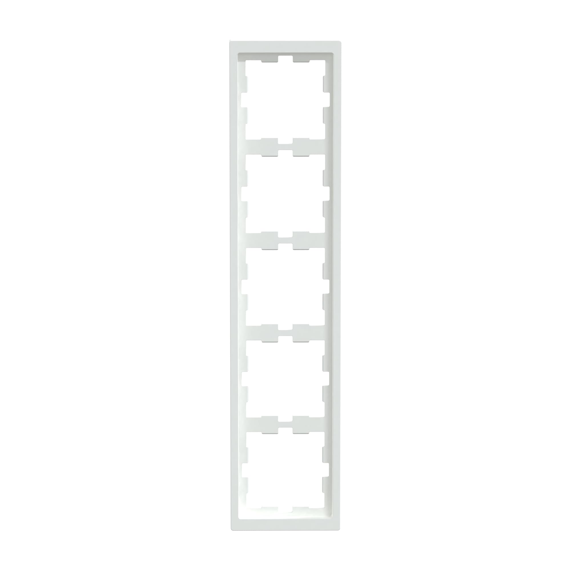 Schneider Electric Merten MEG4050-6535 Frame for Sockets and Switches 5-Way System Design, Lotus White, Made in Germany