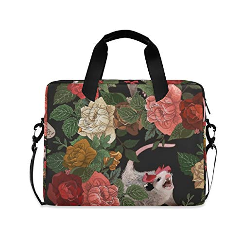 floral computer bag