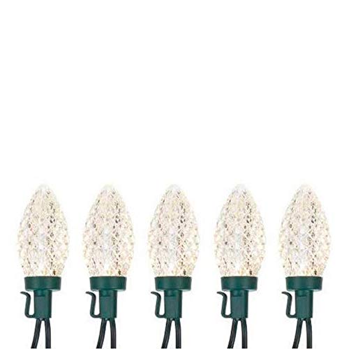 NOMA C9 LED Christmas Lights 50 Clear Warm White Bulbs 33.3 Ft