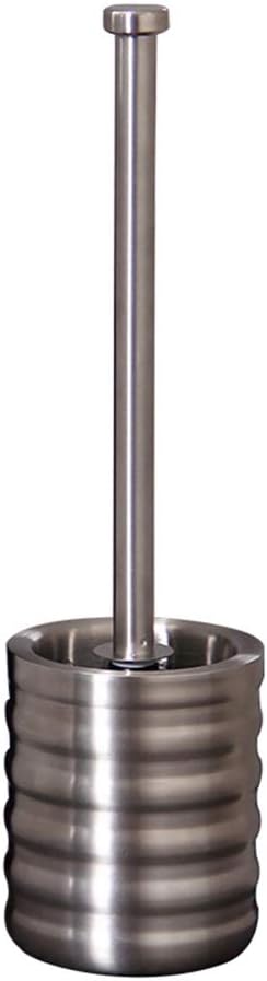 Toilet Brush Stainless Steel Double, Black Brush, Bathroom Accessories Holder, 360 Degree Cleaning ZDDAB