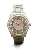Kenneth Cole New York Women's KC4982 Transparency Round Pink Roman Numeral Transparent Dial Bracelet Watch