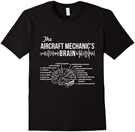 Men's Aircraft Mechanic's Brain - Aircraft Mechanic T-shirt 2XL Black