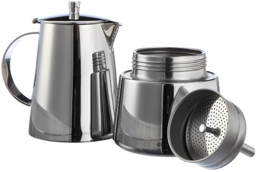 Cilio Espressokocher Treviso 6 Tassen, Edelstahl, Induktion geeignet – Bild 3