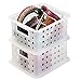 iDesign Spa BPA-Free Recycled Plastic Small Stackable Basket, 8.23