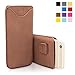 iPhone 6 and 6S Case, Snugg Apple iPhone 6 and 6S Distressed Brown Leather Pouch Case [Card Slot] Apple iPhone 6 and 6S Pouch Case Cover Executive Design