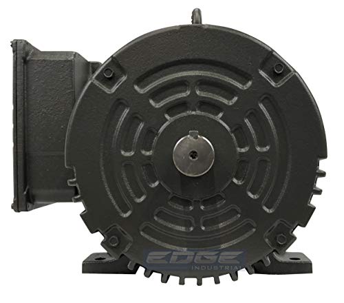 NEW WEG 7.5HP HEAVY DUTY AIR COMPRESSOR ELECTRIC MOTOR 3450 RPM, 1 PHASE, 184T FRAME, 230VOLT, CAST IRON FRAME - Thumbnail 2