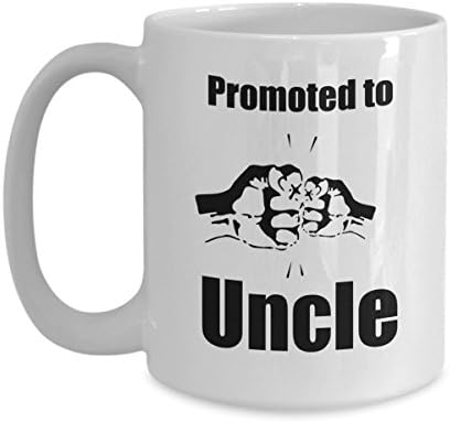 Uncle Coffee Mug-New Uncle Gifts-Promoted To Uncle-Funny Tea Cup-Perfect Novelty Gift Ideas For Niece, Nephew, Kids and Others. (15oz)