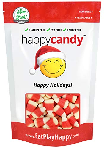 image for Happy Candy Holiday Peppermint Candy Corn - Candy Cane Flavor - Gluten