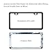 Airisoer License Plate Frame Black Matte Aluminum with Bolts Washer Caps, Car Licenses Plate Covers Holders for US Vehicles, 2 Pcs 2 Holes