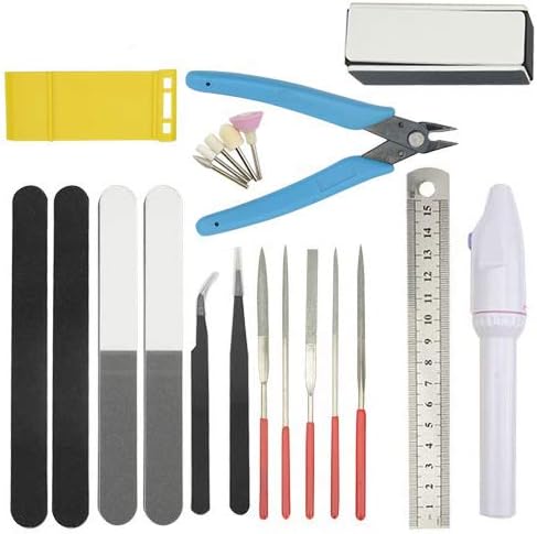LILYS PET 17 PCS Gundam Modeler Basic Tools, Gundam Model Tools Craft Set Perfect for Car Model Assemble Building