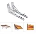 Farmunion 2pcs White Metal Triangle Folding Shelf Bracket Support Wall Bracket