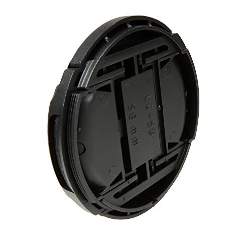 CamDesign 58MM Snap-On Front Lens Cap/Cover Compatible with Canon, Nikon, Sony, Pentax all DSLR lenses
