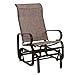 PHI VILLA Swing Glider Chair Patio Rocking Chair Garden Furniture, Textilene Mesh Steel Frame, Single Glider