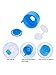Hestya 20 Pieces Non Spill Caps, Reusable 55 mm 3 and 5 Gallon Water Jugs Anti-Splash Bottle Caps with 1 Piece Water Bottle Handle