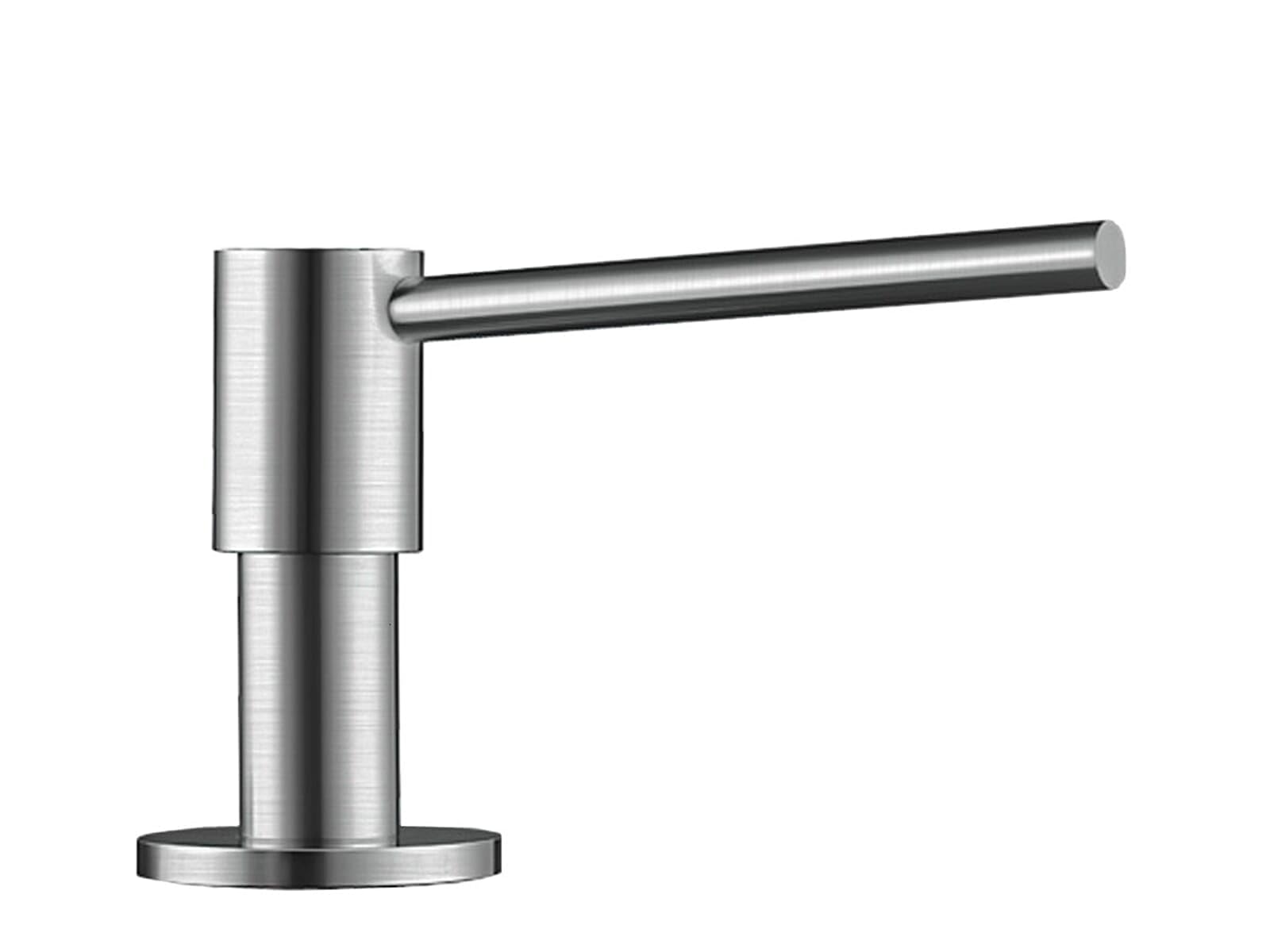 BLANCO PIONA detergent dispenser | solid brushed stainless steel | Suitable for all BLANCO -Kitchen faucets | Easy to fill from above | Sink | Soap dispenser | 35 mm hole required | 300 ml