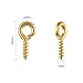 KISSITTY 600pcs Screw Eye Bail Pins 10x4mm for Top Drilled Findings Bow Charms Gemstone Bottle Pendants 3 Colors