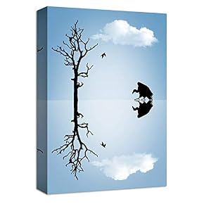 Lonely Animal Painting Artwork for Home Framed
