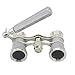 OPO Opera Theater Horse Racing Glasses Binocular Telescope with Handle (Silver with Silver Trim) 3X25