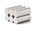 Small Multi-Use Refrigerator Magnets for Refrigerator, Science, Crafts - Tiny Round Disc, Sliver, 5MM x 2MM, 60 Pcs