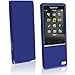 iGadgitz U3296 Silicone Skin Case Cover + Screen Protector Compatible with Sony Walkman NWZ-A15, A17, A25, A27 8GB 16GB 32GB & 64GB - Blue