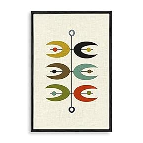 Framed Canvas Wall Art Abstract Colorful Canvas Prints Home Artwork Decoration for Living Room,Bedroom - 16x24 inches