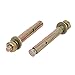 uxcell M8 Dia Thread Hex Nut Sleeve Anchors Expansion Bolt Fastener Bronze Tone 20pcs