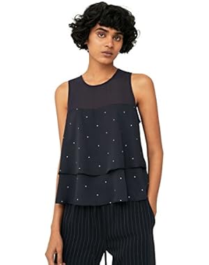 Women's Polka-Dot Double-Layer Top