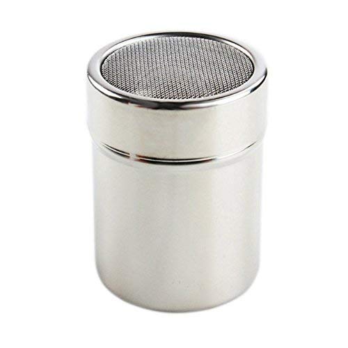 Chocolate Shaker Duster Coffee Flour Sifter Stainless Steel Dispenser Cappuccino Coffee Spray Art - Thumbnail 3
