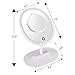 LED Lighted Makeup Mirror with 1 X 5 magnifying mirror,Oval Shaped Touch Screen with built in Rechargeable battery vanity Mirror