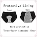 Tansan Women Menstrual Period Briefs Sanitary Leakproof Briefs & Postpartum Easy Clean Bleeding Protective Panties-3 Pack (L, Black)
