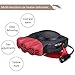 Portable Car Heater, Car Defroster Defogger, Heating Cooling Fan, 30 Seconds Fast Heating, Auto Ceramic Heater Windshield Defroster that Plugs Into Cigarette Lighter 12V 150W 3-Outlet