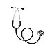Medline Synergy Dual Frequency Stethoscope, Dual Head, Black