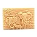 YSCENL Silicone Molds Elephants, Craft Art Silicone Soap Mold Craft Molds, African Elephant Pattern Square Shape DIY Craft Handmade soap Mould - Best Handmade Gifts - Soap Making Supplies