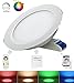 Mi Light 12W Downlight Color Changing Ceiling Light RGB+Dual White Dimmable LED Recessed Downlight 12W Use Remote or iBox Control Include Constant Current&Voltage Driver (12w-CCT-Down)