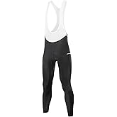 Santic Men's Winter Fleece Pro Cycling Bib Pants 4D Padded Thermal Cold Weather Bike Riding Pants with Pockets