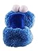Sesame Street Cookie Monster Toddler Boys Girls Plush 3D Head Sock Top Slipper, Cookie Monster Blue, 5-6 Toddler